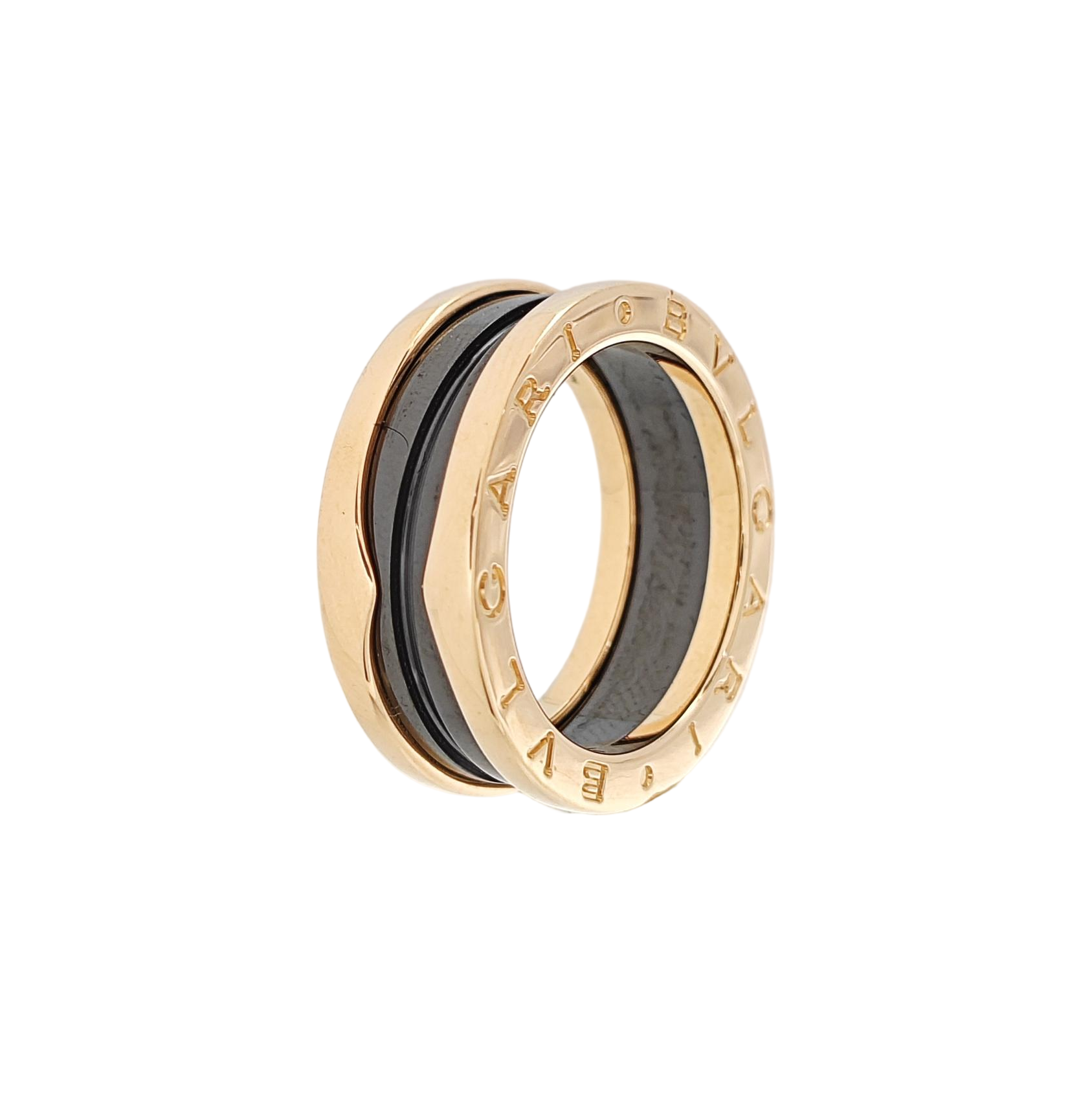B.ZERO1 18k Rose Gold Ring EU 52