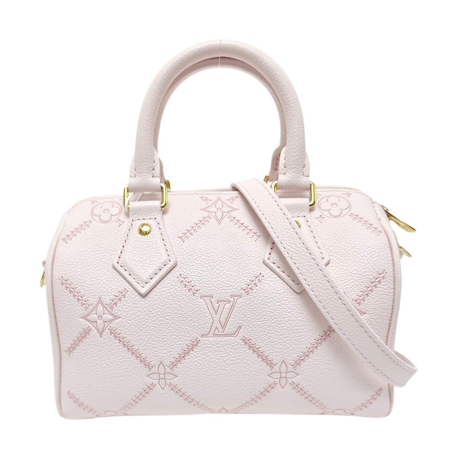 SPEEDY 20 Monogram Calfskin Pink