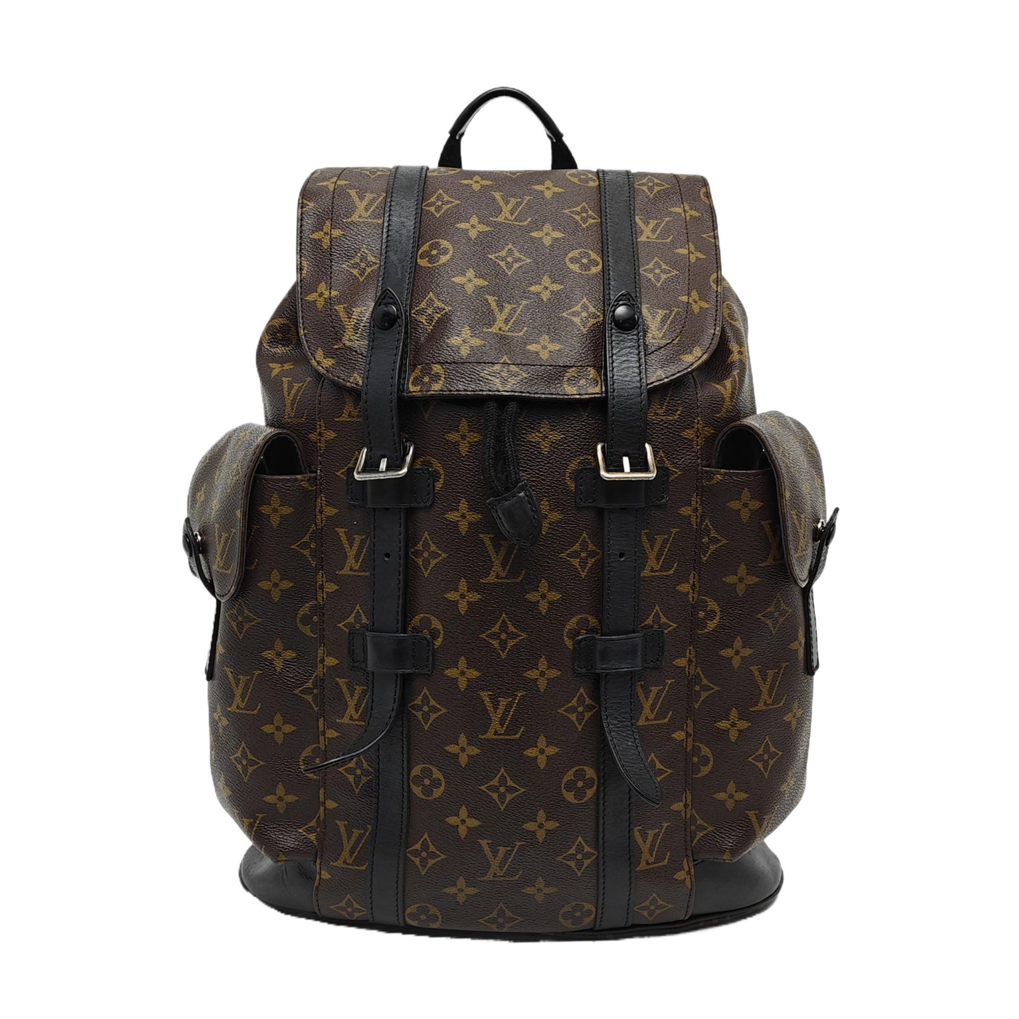 CHRISTOPHER PM Monogram Coated Canvas Brown