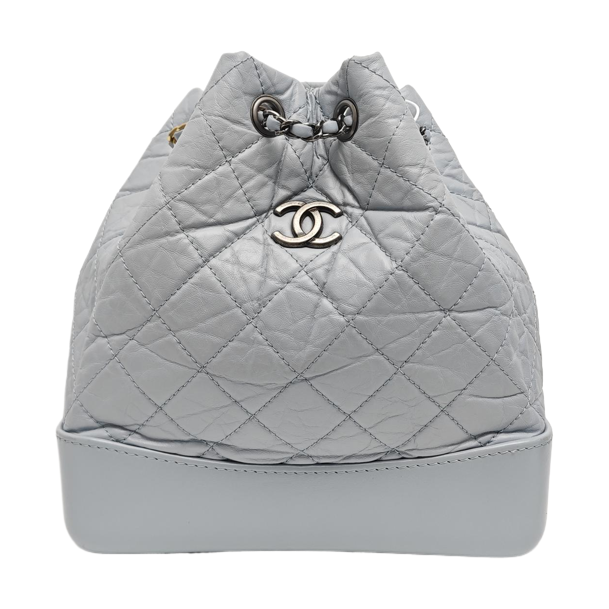 GABRIELLE Small Quilted Calfskin Blue