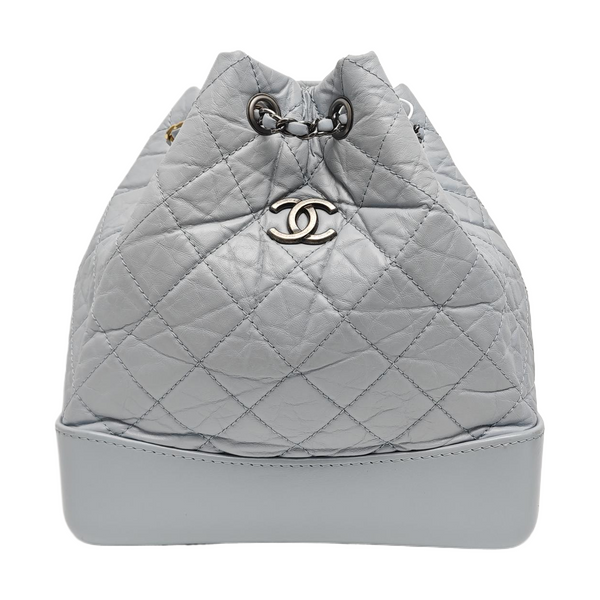 GABRIELLE Small Quilted Calfskin Blue