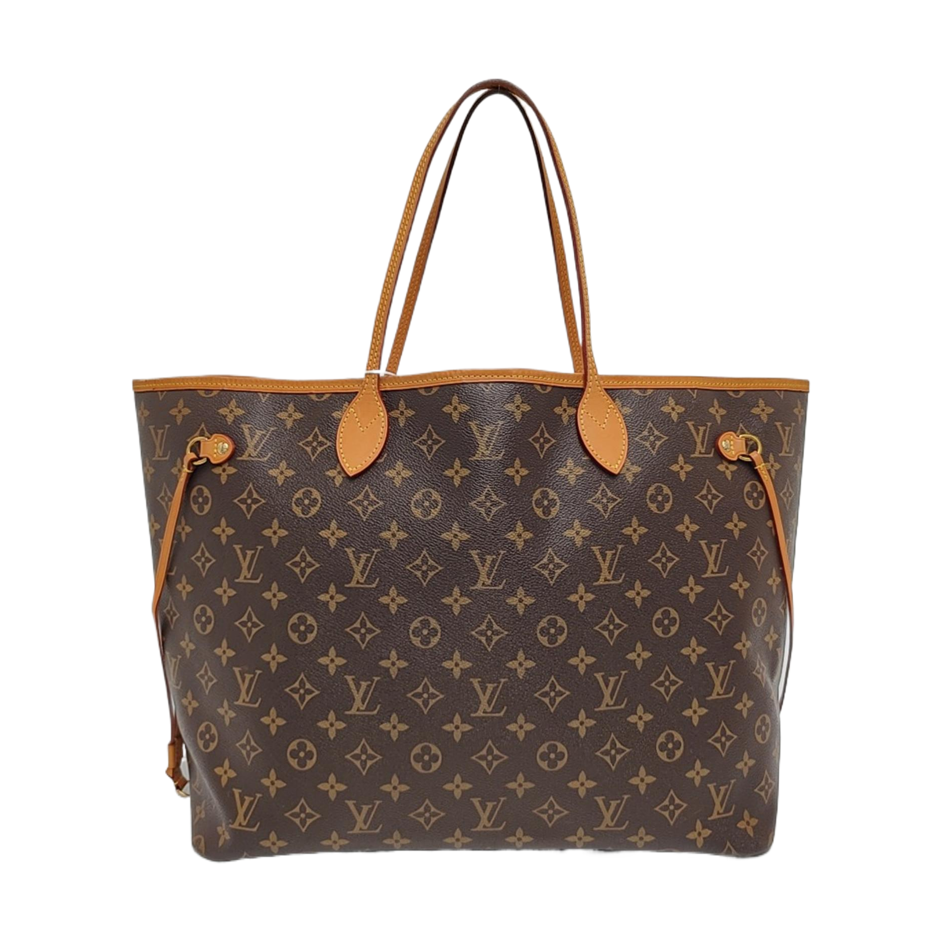 Authenticated pre-owned  NEVERFULL GM Monogram Coated Canvas Brown - Tote Bag at Looply