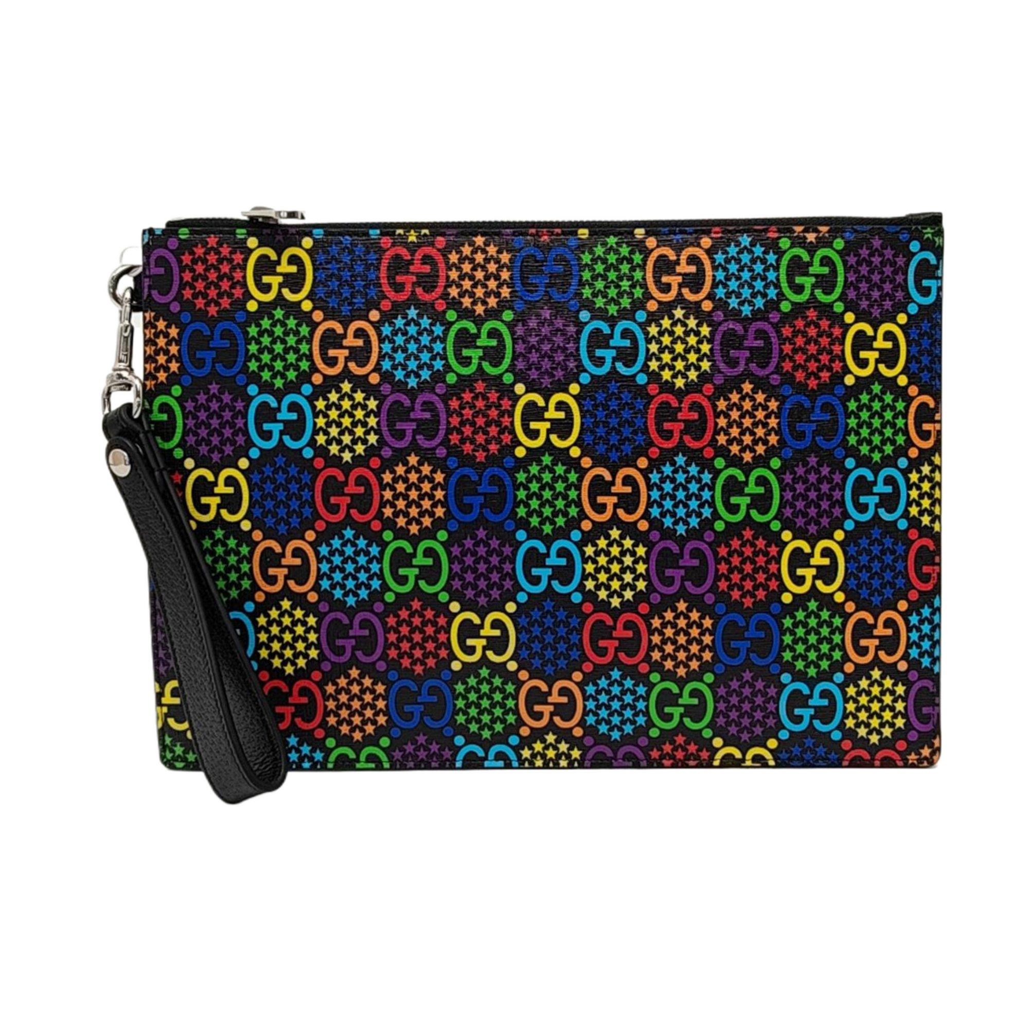 GG Supreme Monogram Coated Canvas Black