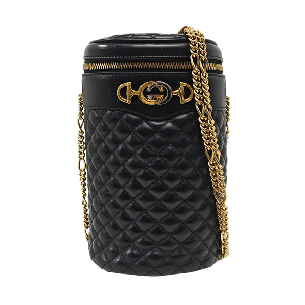 Zumi Quilted Calfskin Black