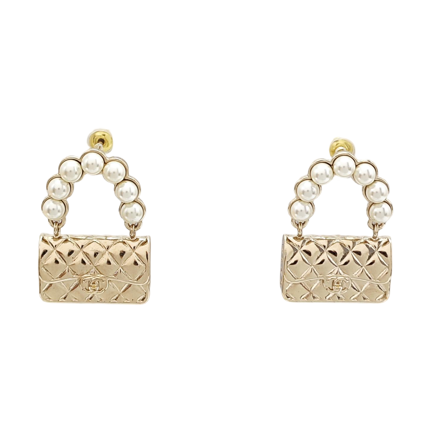 Metal Gold Stud Earrings