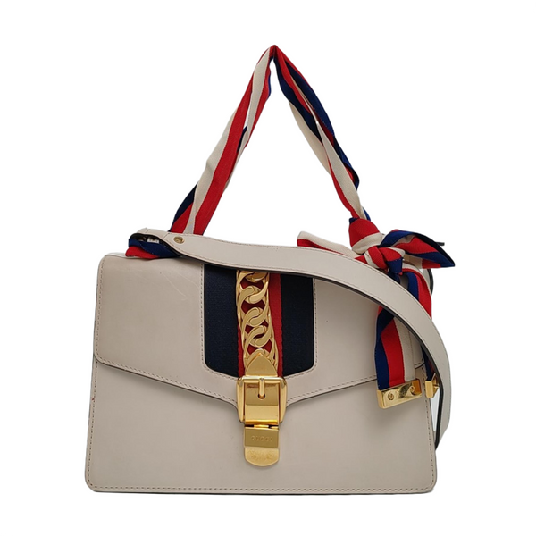 Sylvie Small Calfskin White