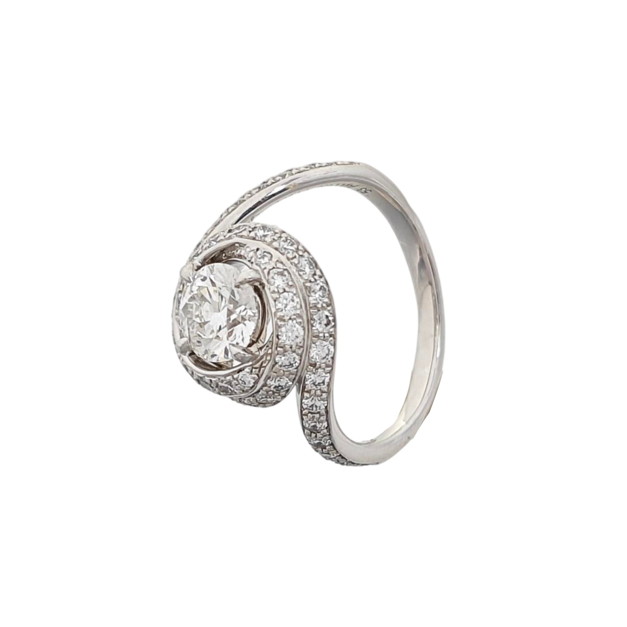 TRINITY Platinum 950 Silver Ring EU 53