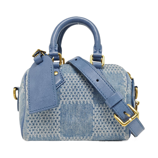SPEEDY 18 Damier Canvas Blue