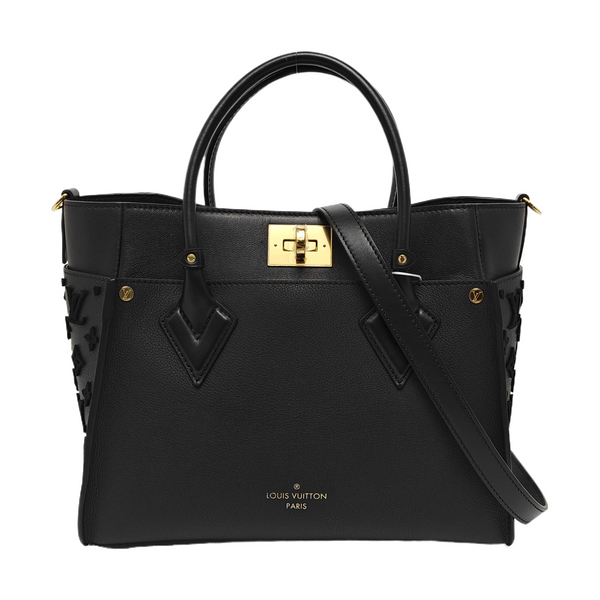 ON MY SIDE MM Monogram Calfskin Black