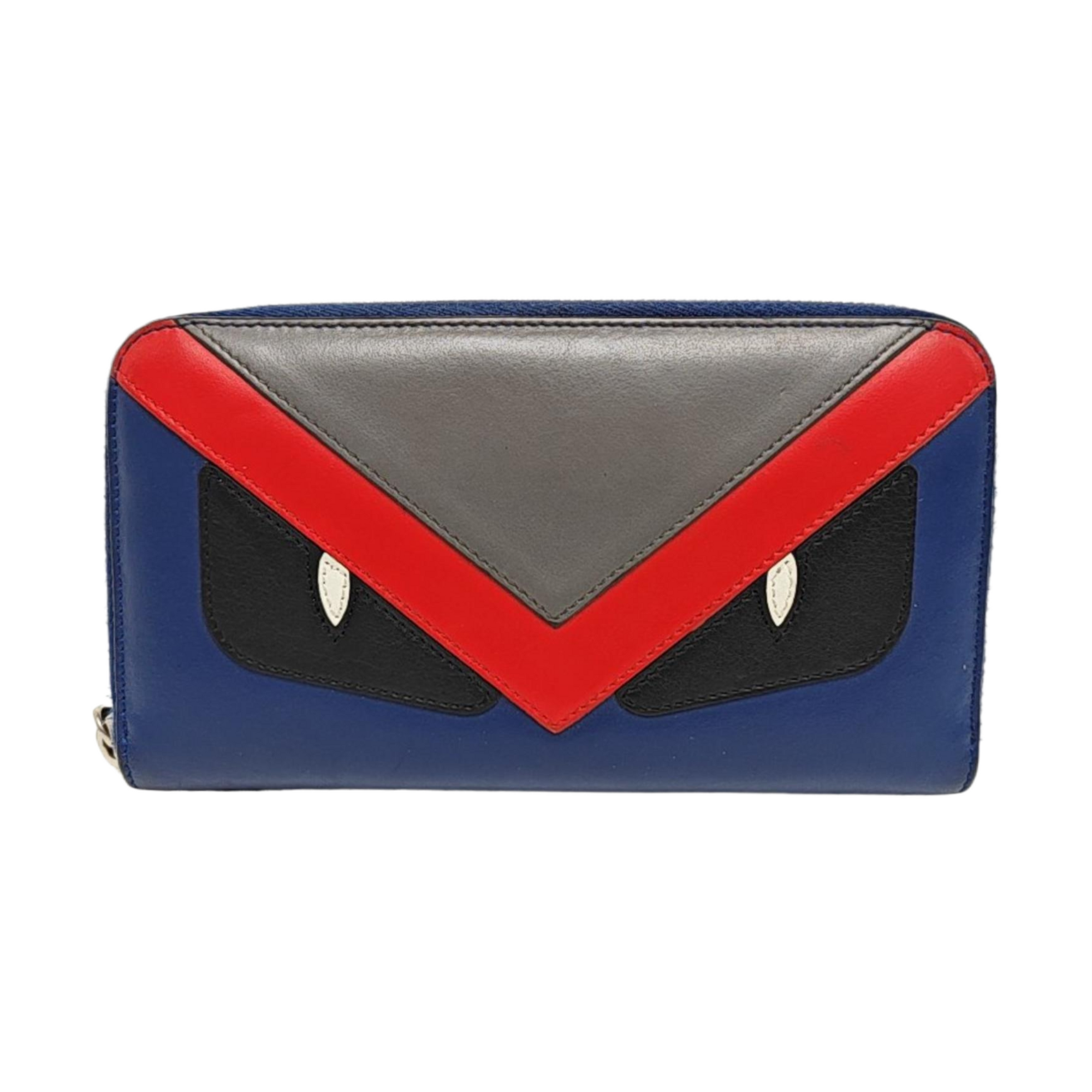 Monster Calfskin Blue Wallet