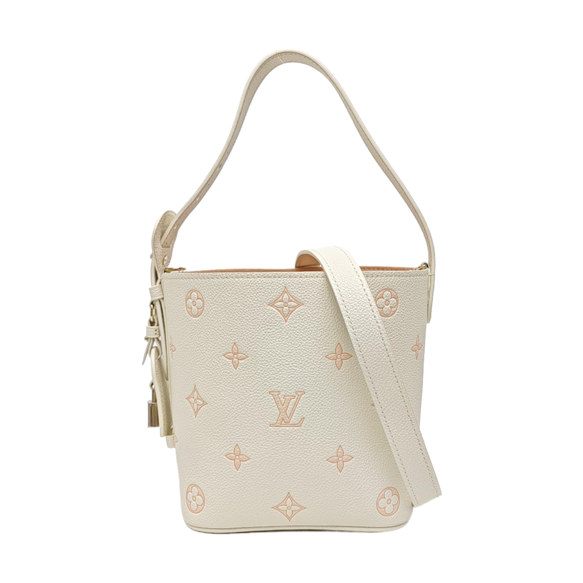 ALL IN BB Monogram Calfskin White