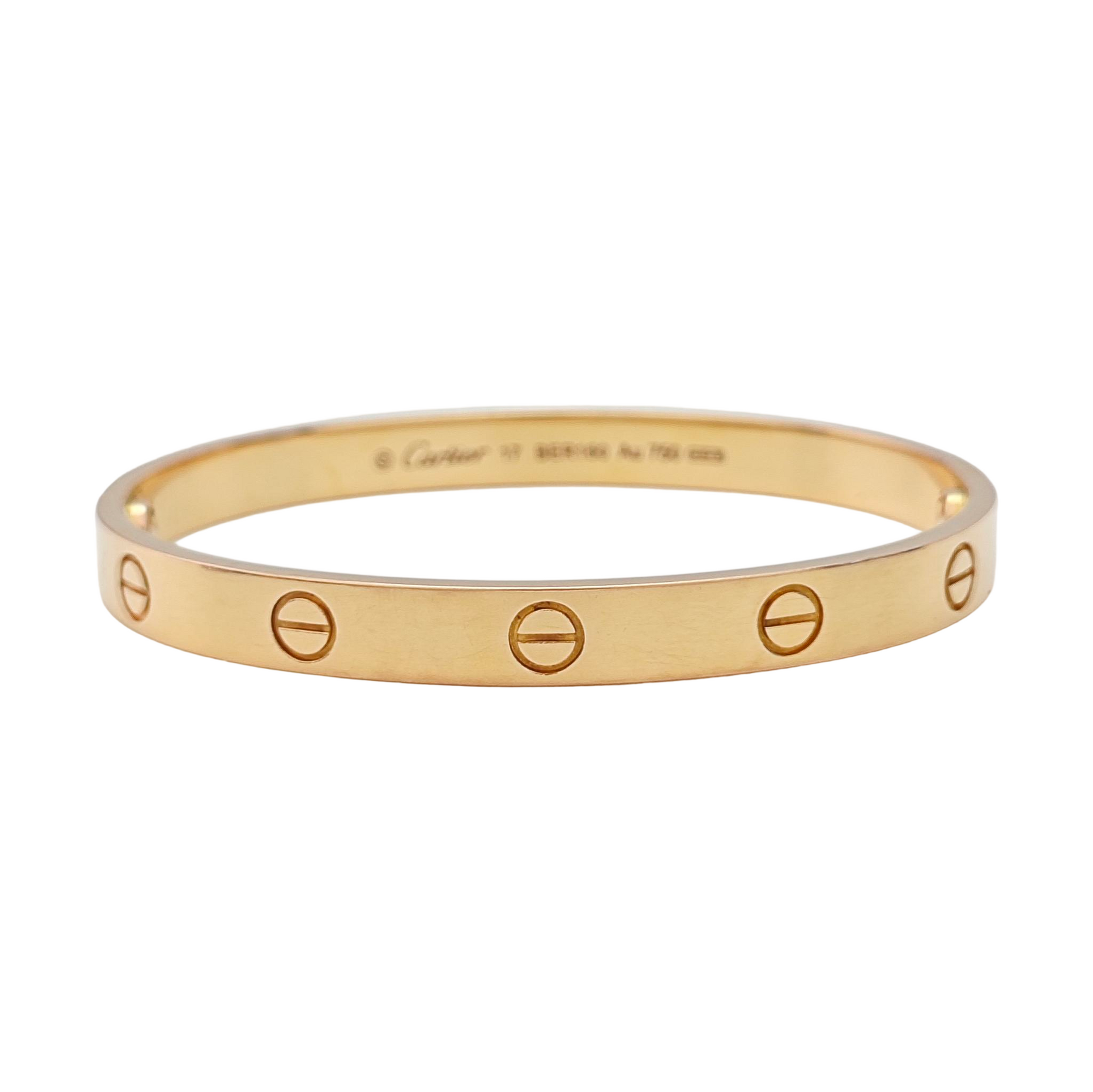 LOVE 18k Rose Gold Bangle