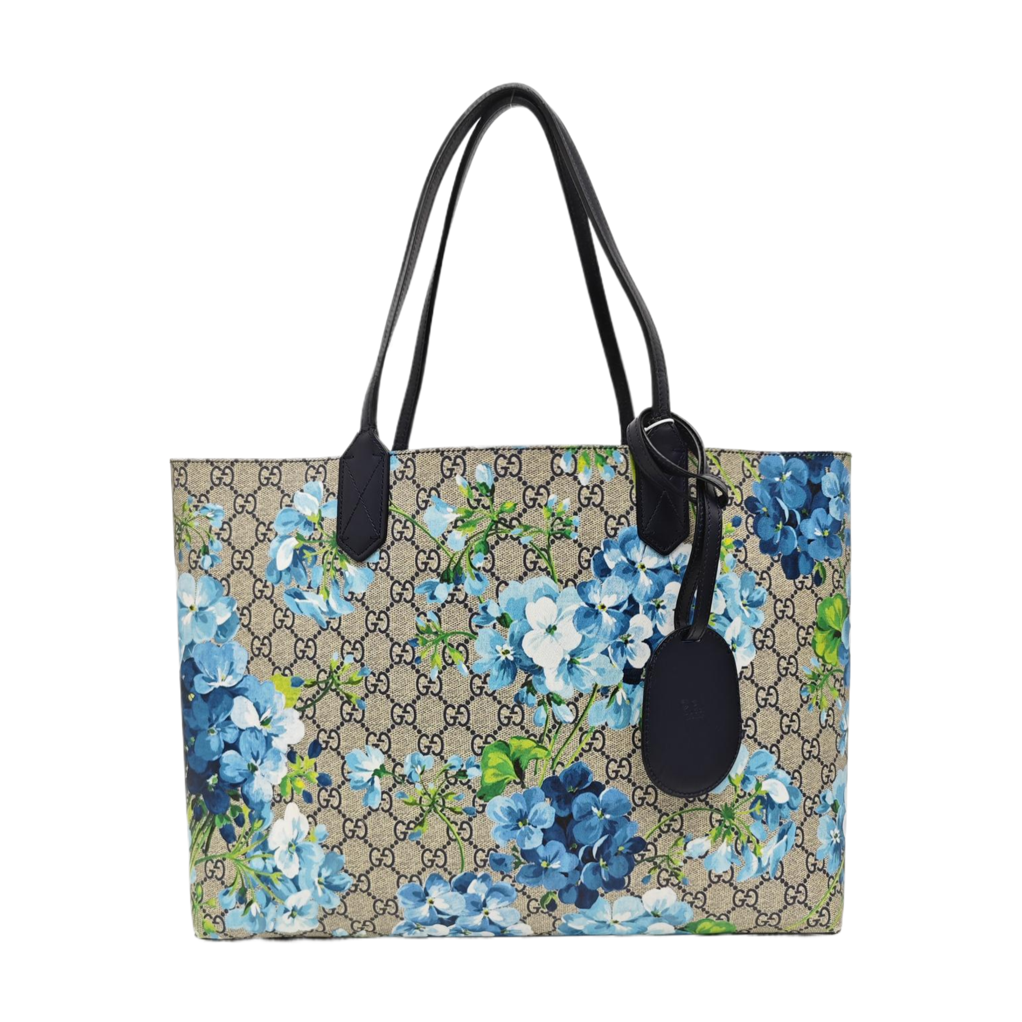 GG Blooms Monogram Coated Canvas Beige
