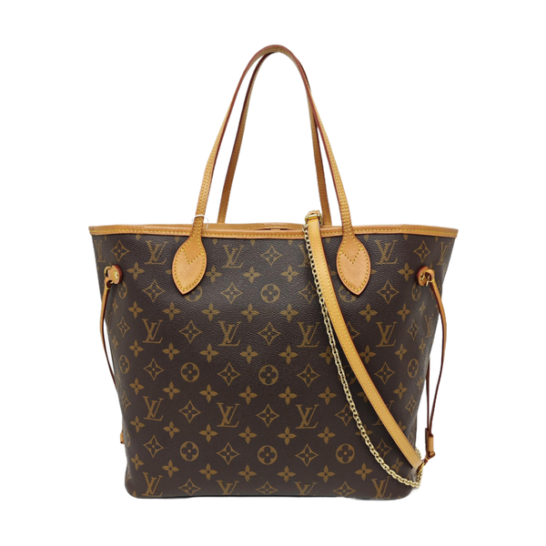 NEVERFULL MM Monogram Coated Canvas Brown