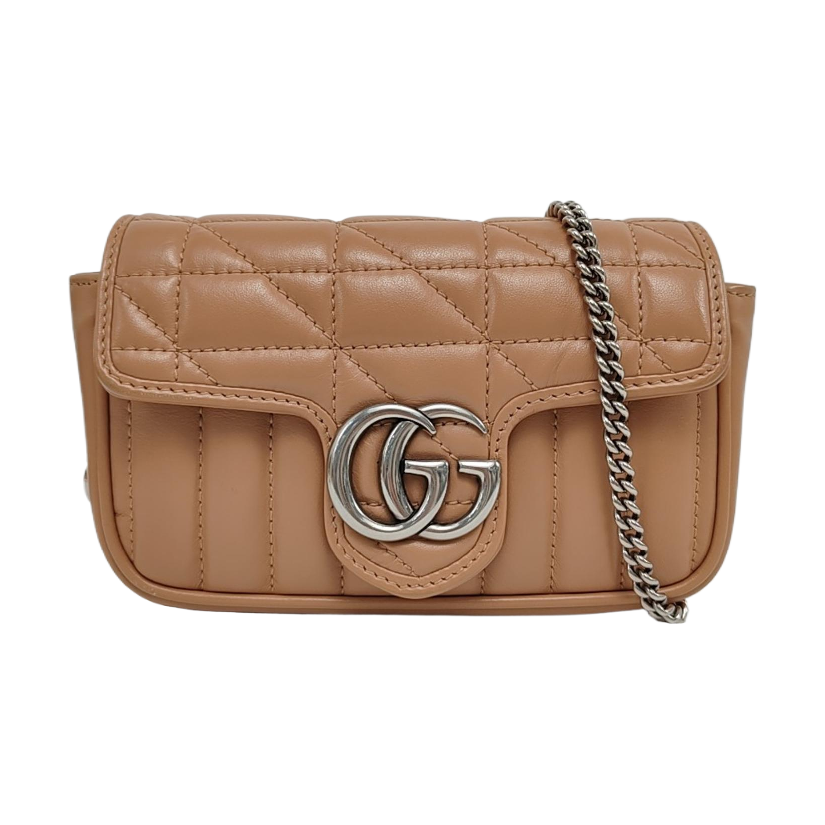 GG Marmont Mini Quilted Calfskin Pink