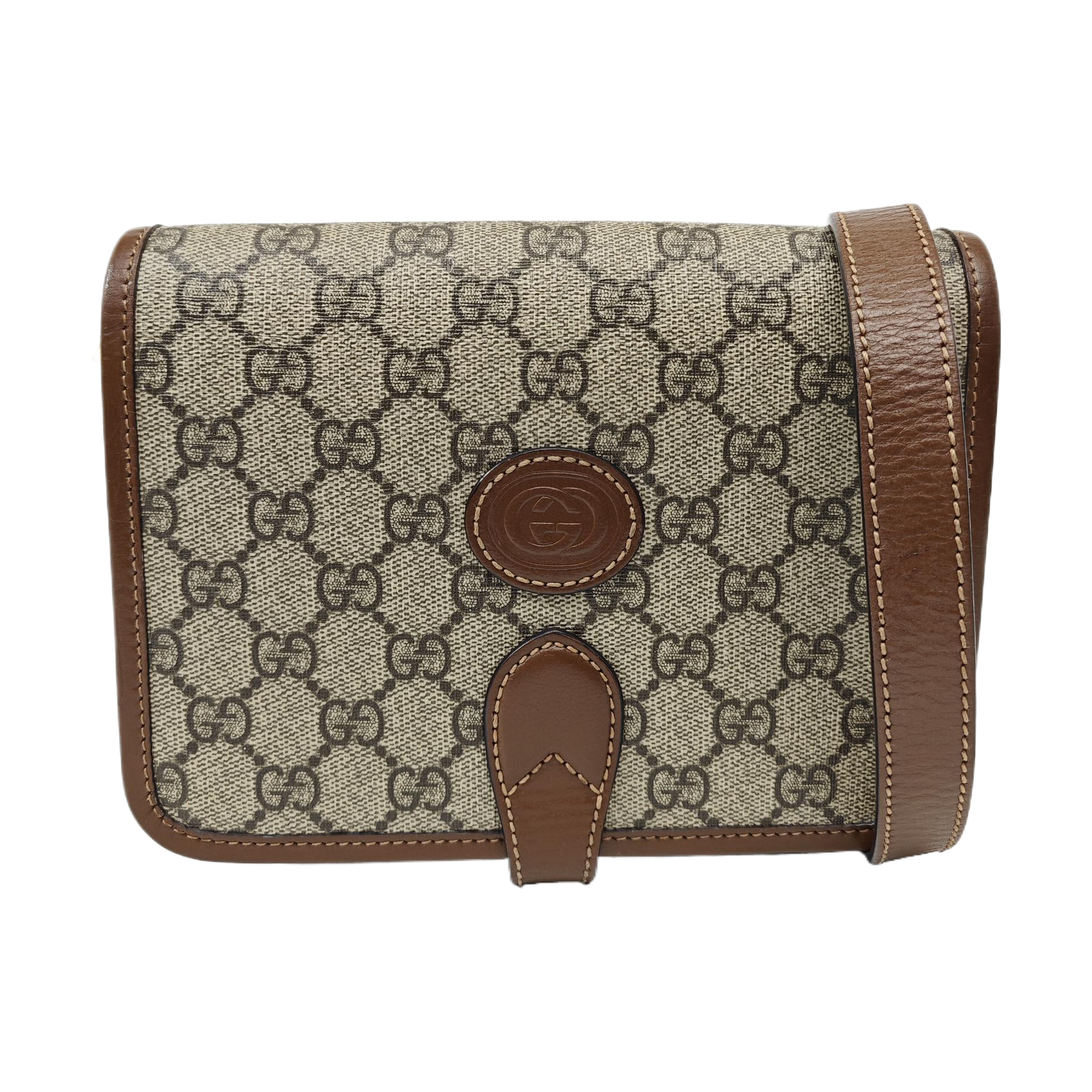Retro Mini Monogram Coated Canvas Beige