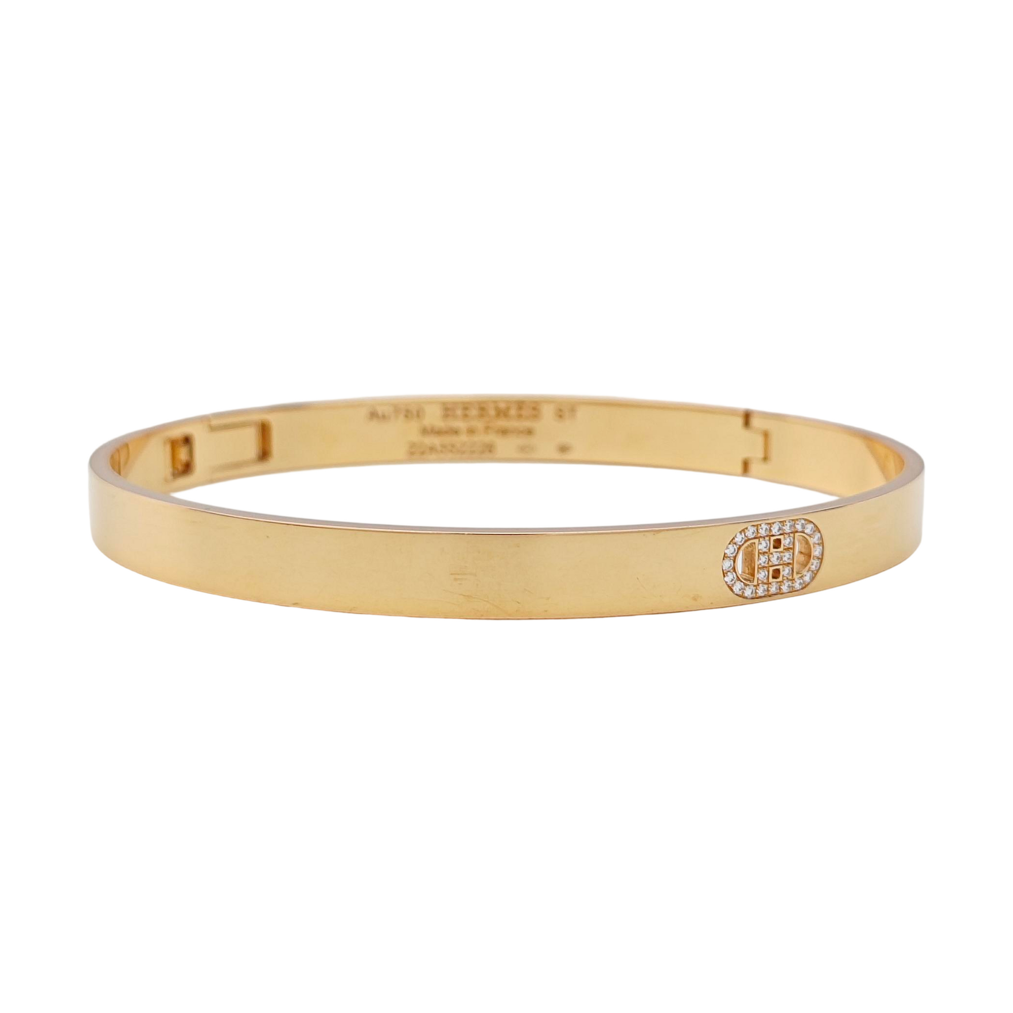 H D'ancre 18k Rose Gold Bangle