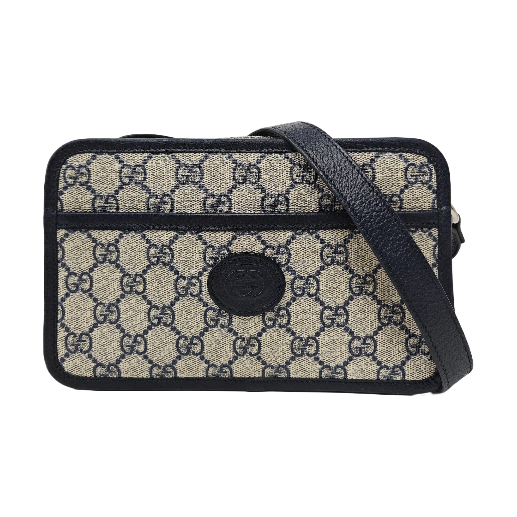 GG Supreme Mini Monogram Coated Canvas Beige