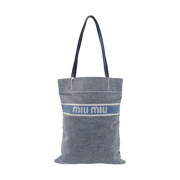Fabric Shoulder Bag Blue