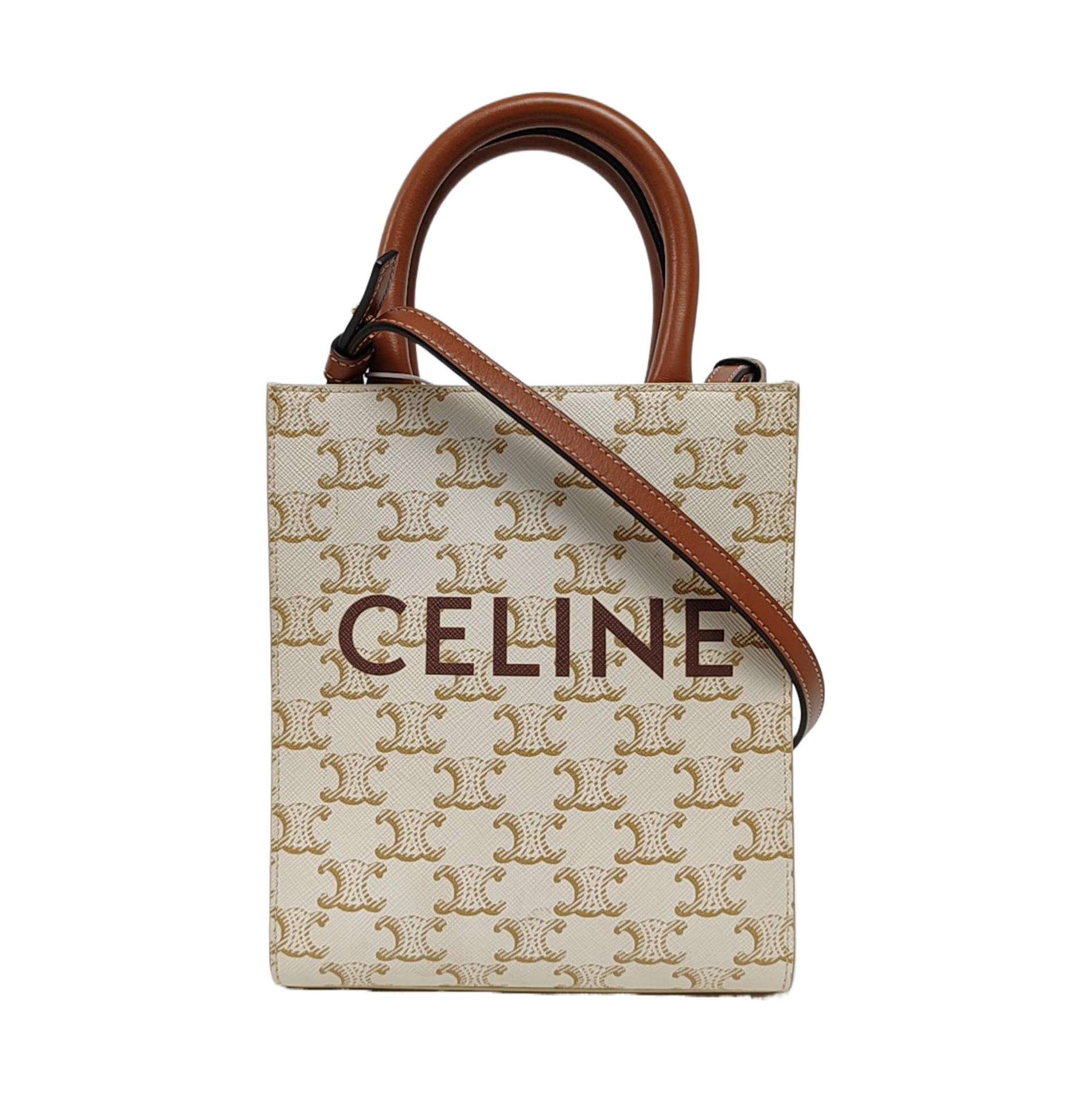 CABAS CELINE Mini Coated Canvas White