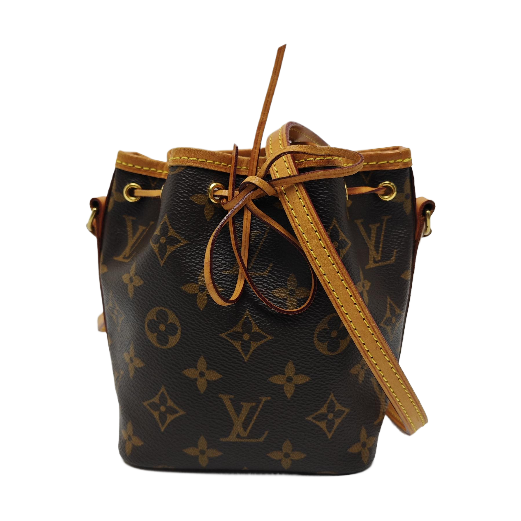 NÉONOÉ Nano Monogram Coated Canvas Brown