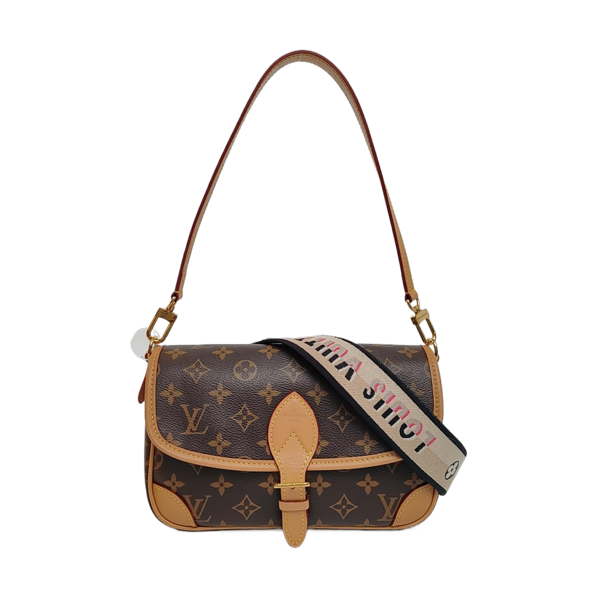DIANE Monogram Coated Canvas Brown