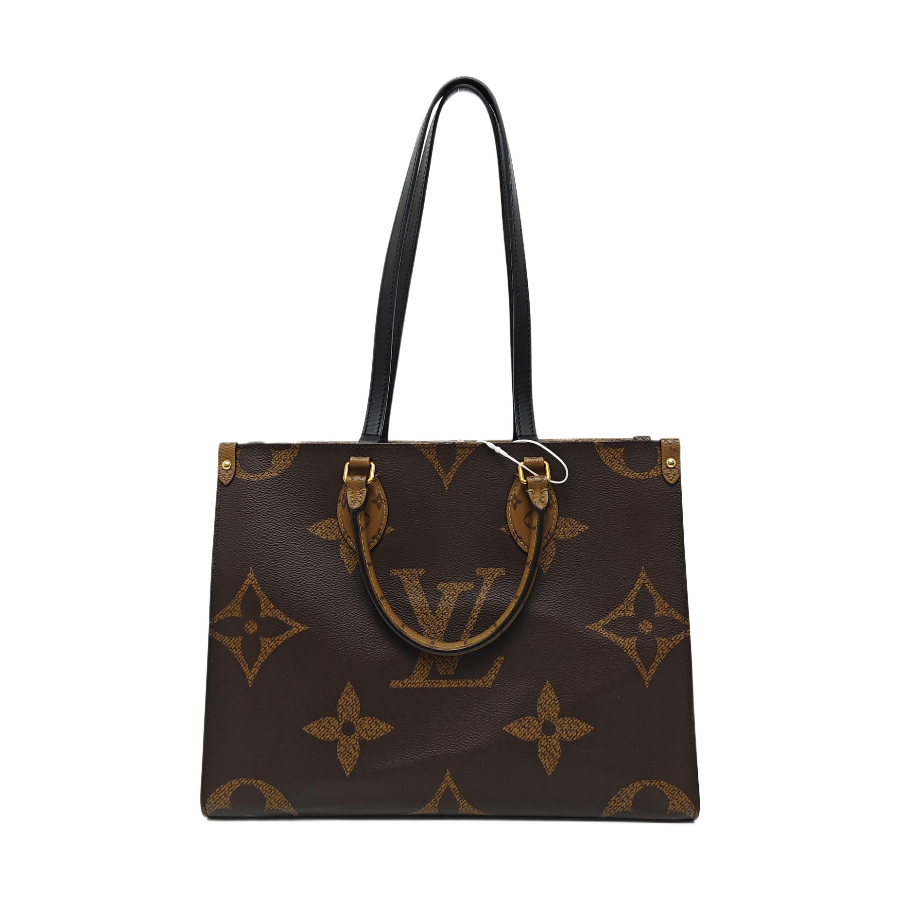 ONTHEGO MM Monogram Coated Canvas Brown