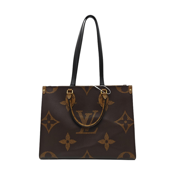 ONTHEGO MM Monogram Coated Canvas Brown