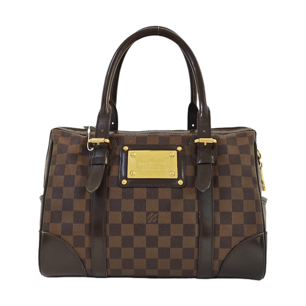 BERKELEY Damier Ebene Coated Canvas Brown