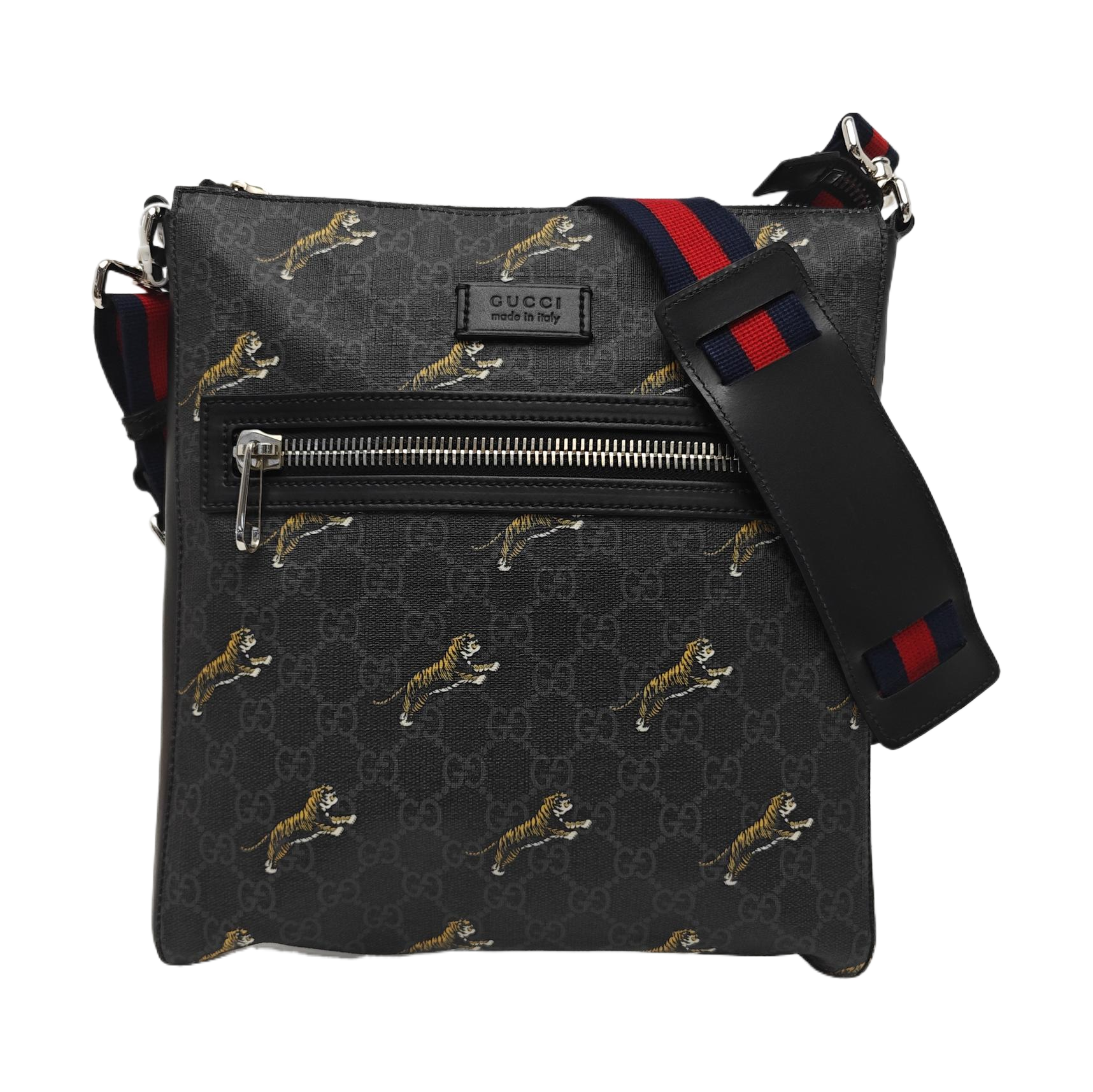 GG Supreme Monogram Coated Canvas Black