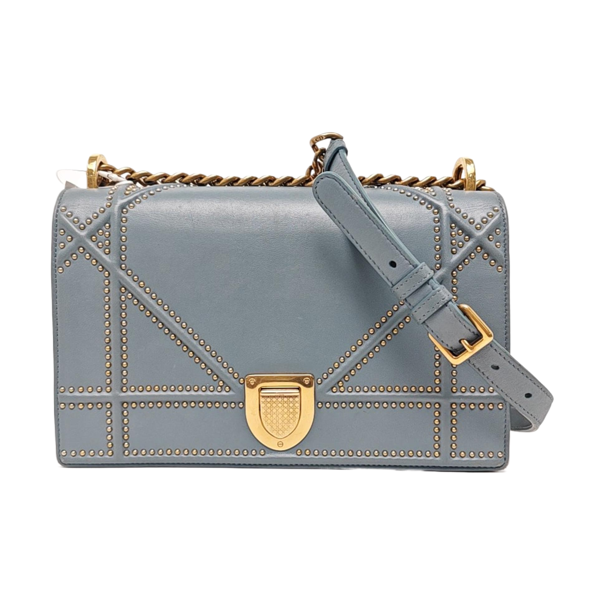 Diorama Medium Calfskin Blue