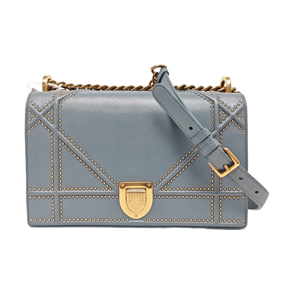 Diorama Medium Calfskin Blue