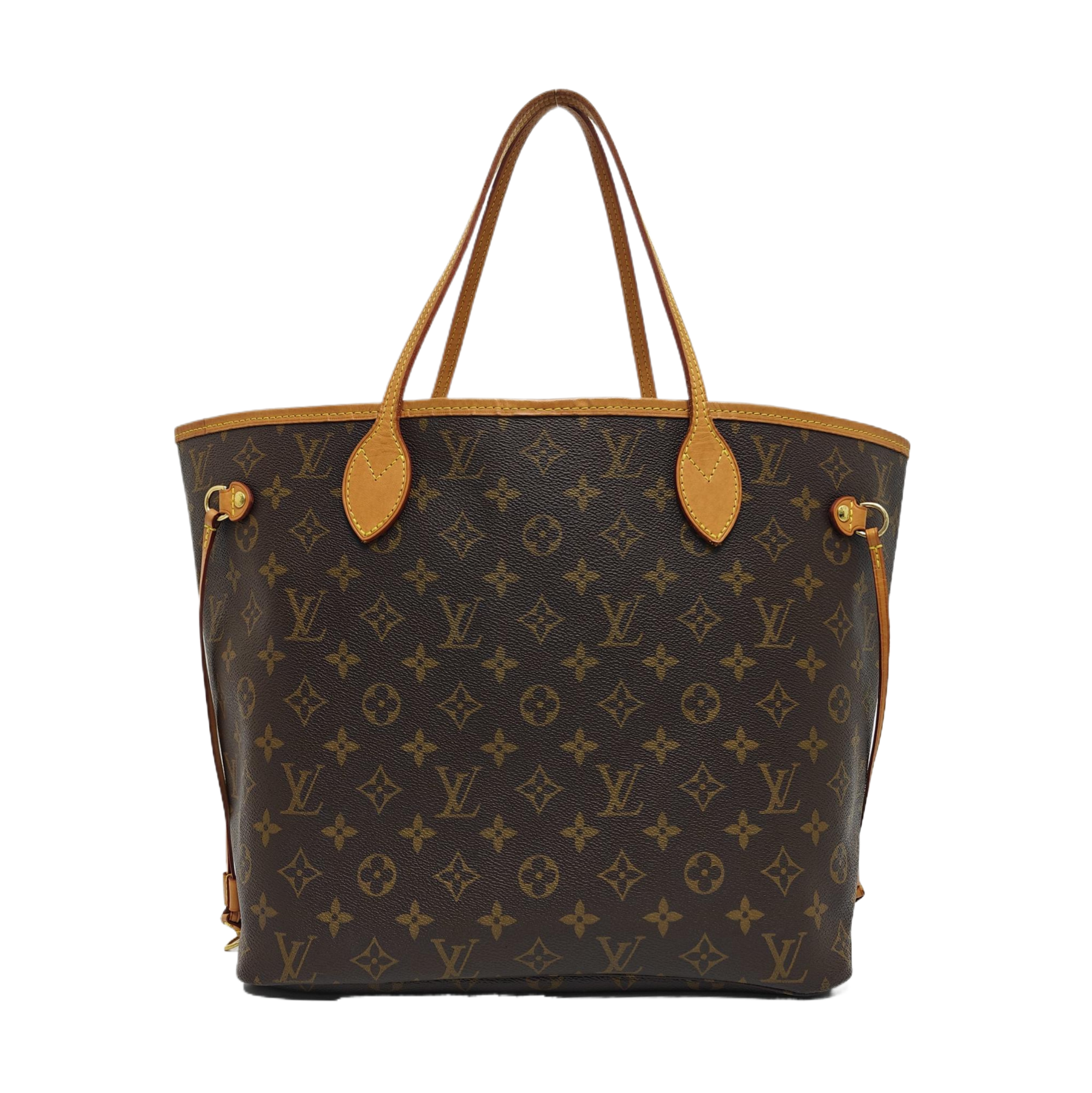 NEVERFULL MM Monogram Coated Canvas Brown