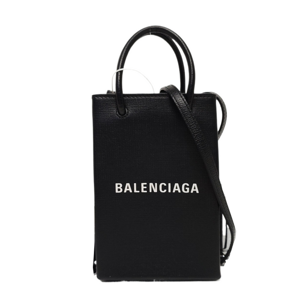 Shopping Bag Calfskin Black