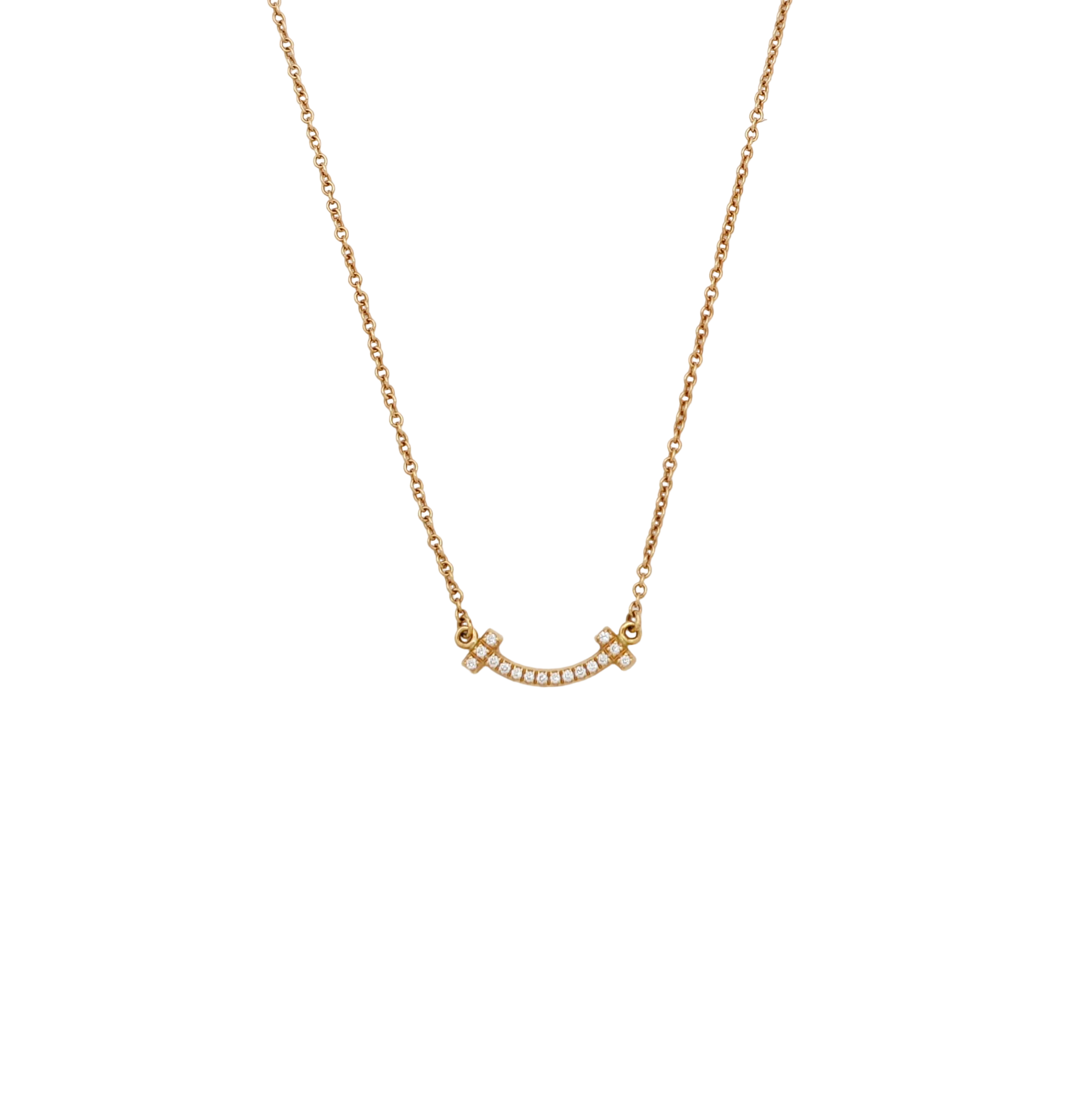 Tiffany T 18k Rose Gold Necklace