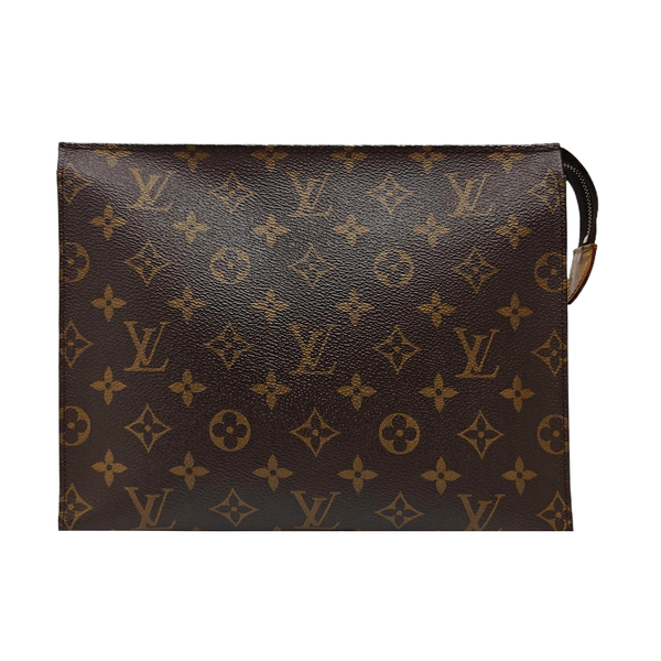 TOILET POCKET 26 Monogram Coated Canvas Brown