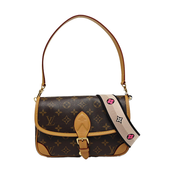 DIANE Monogram Coated Canvas Brown