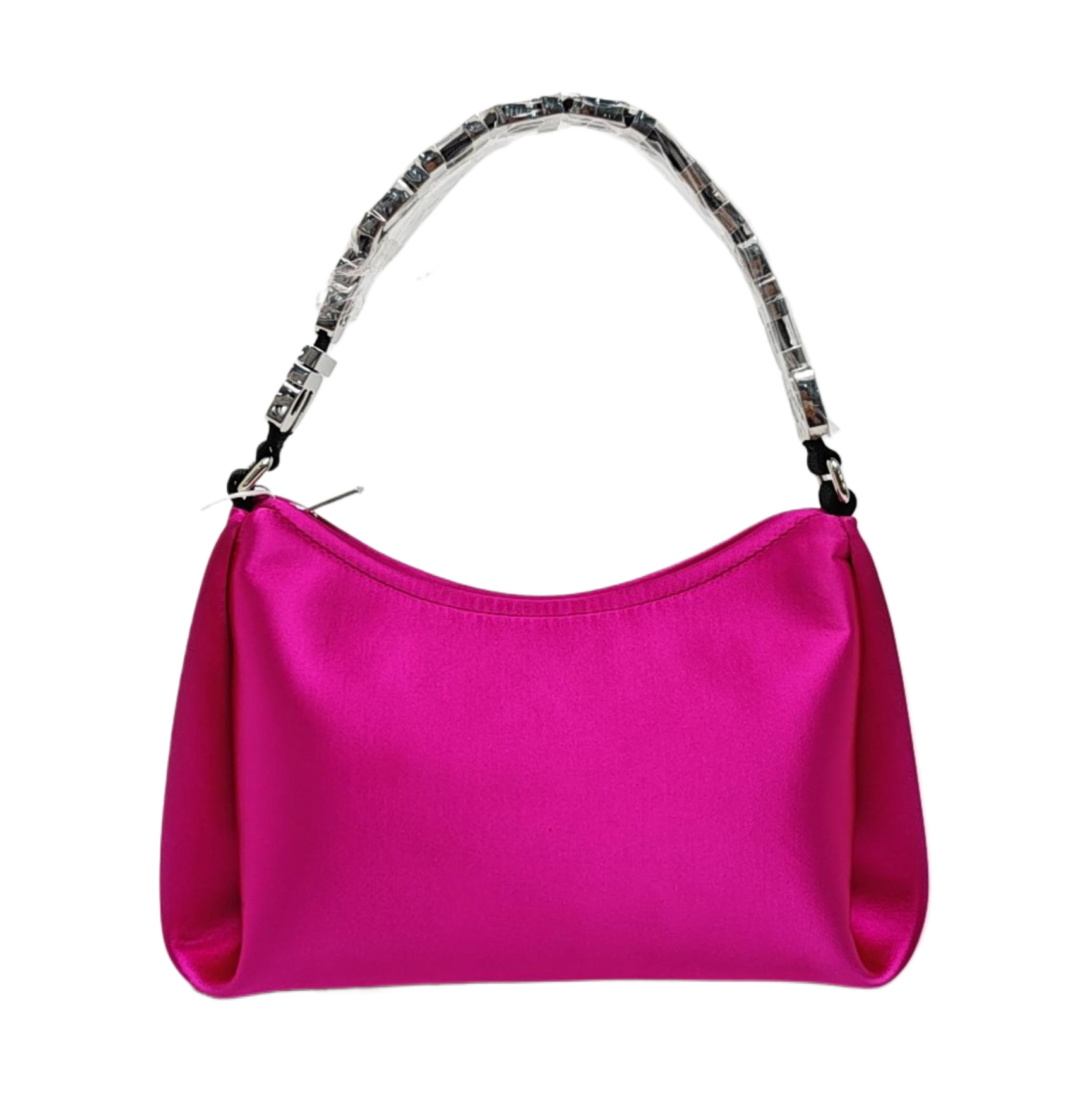 Fabric Top Handle Bag Red
