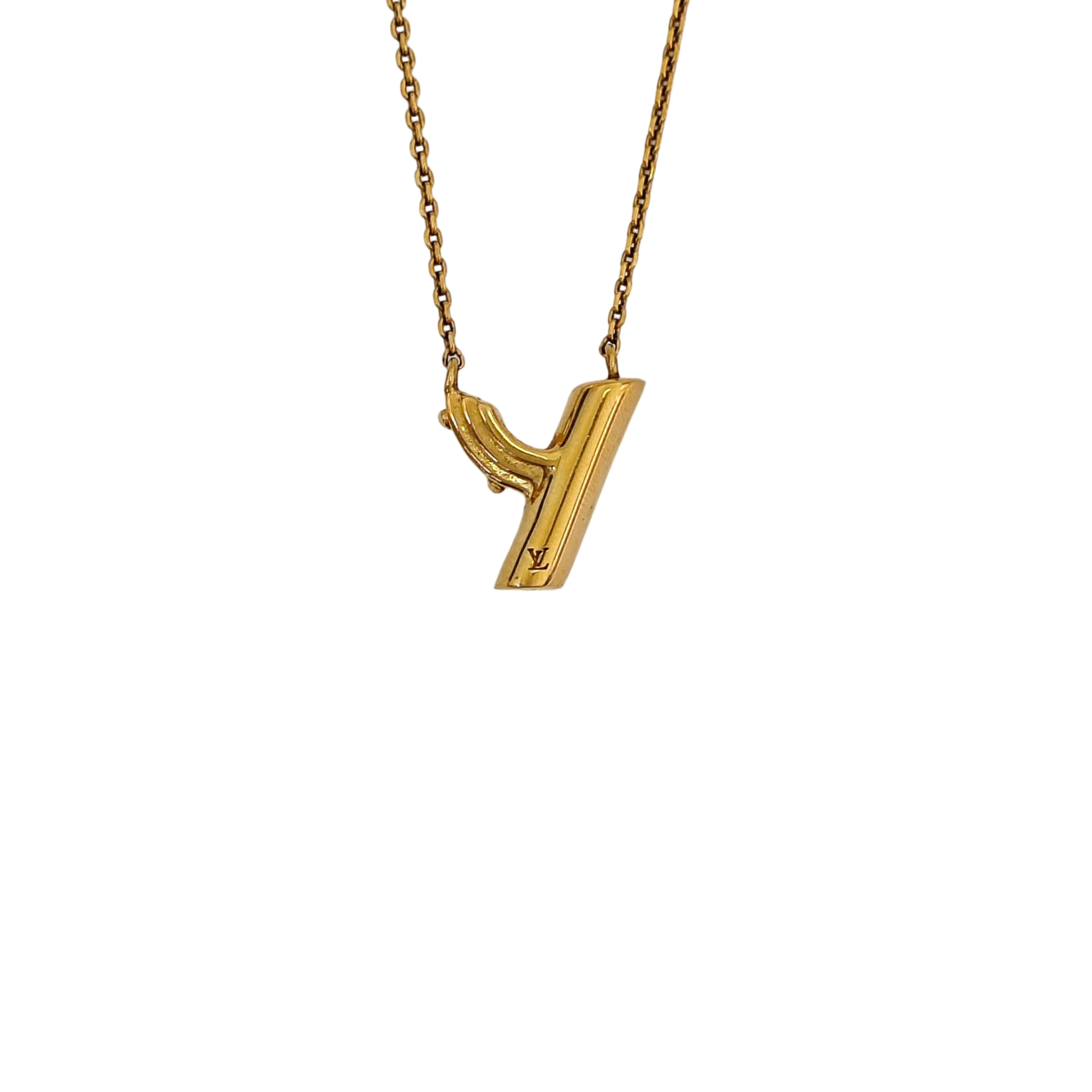 LV &amp; ME Brass Gold Necklace