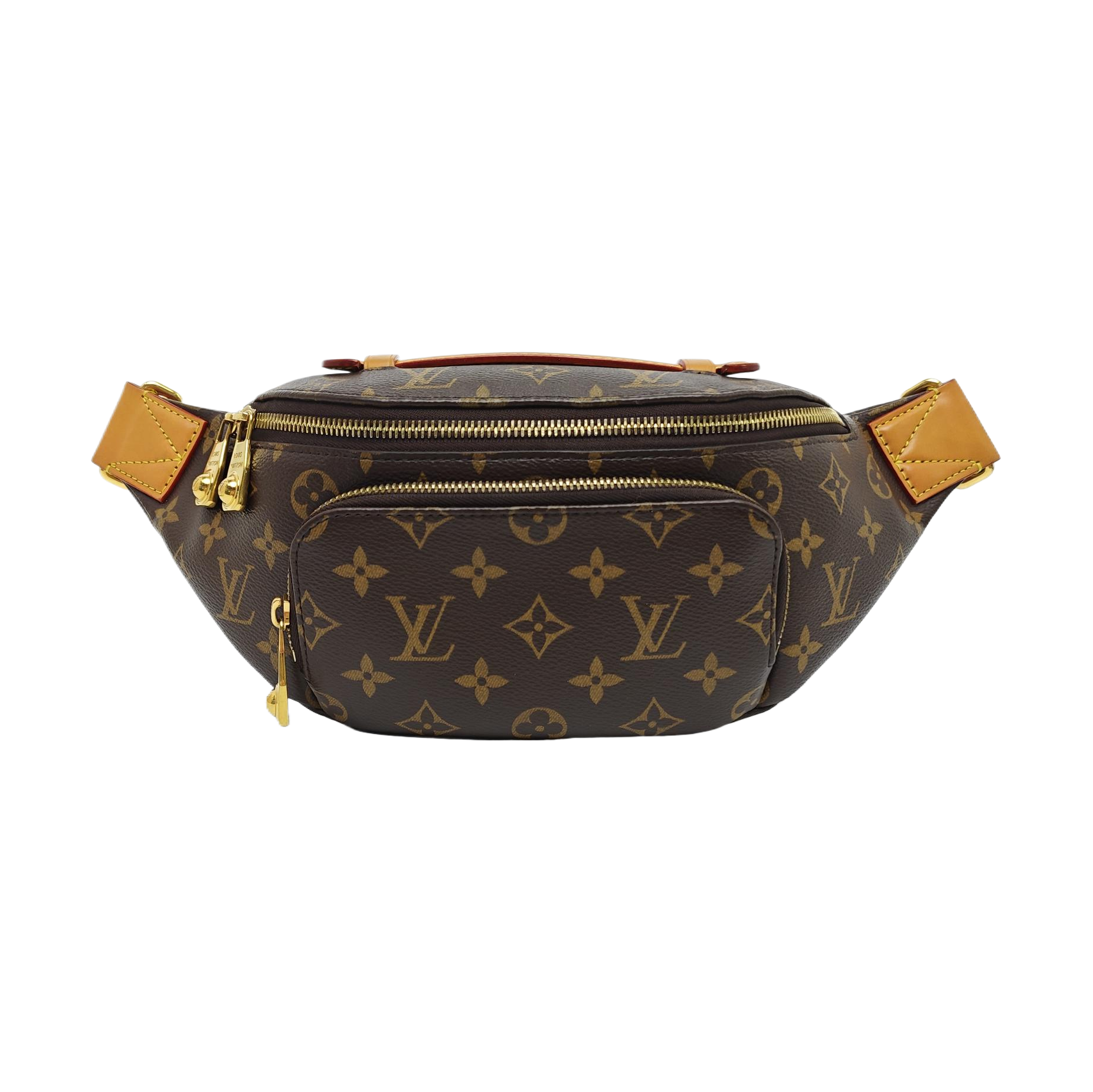 RUSH Monogram Coated Canvas Brown