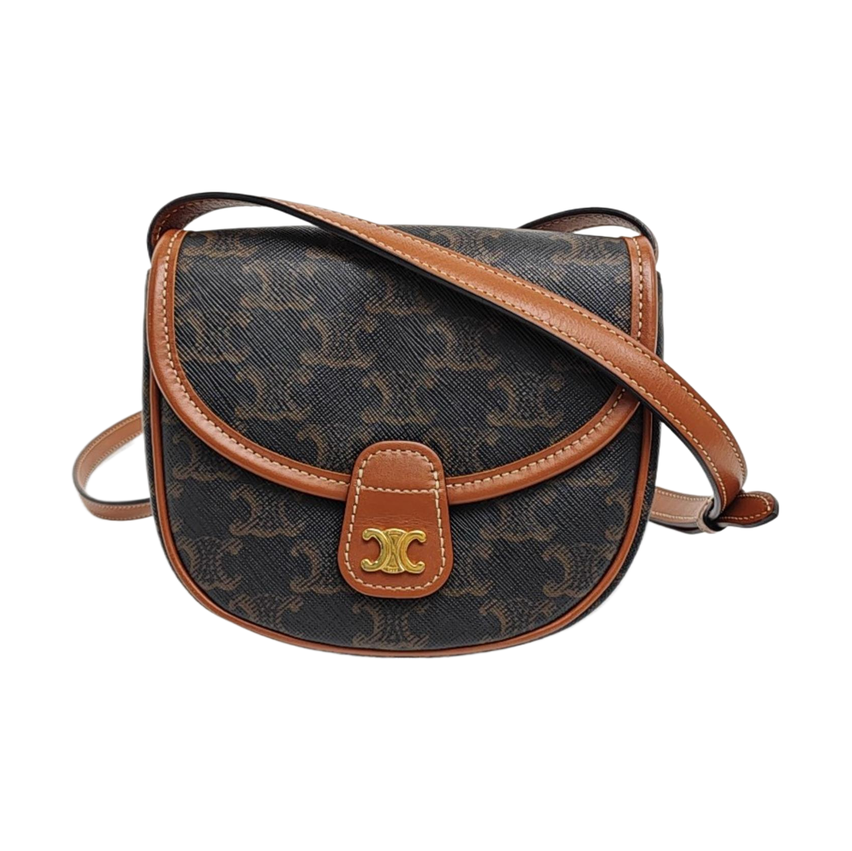 BESACE Mini Coated Canvas Brown