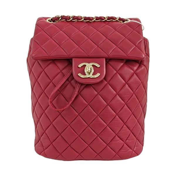 URBAN SPIRIT Small Quilted Lambskin Red