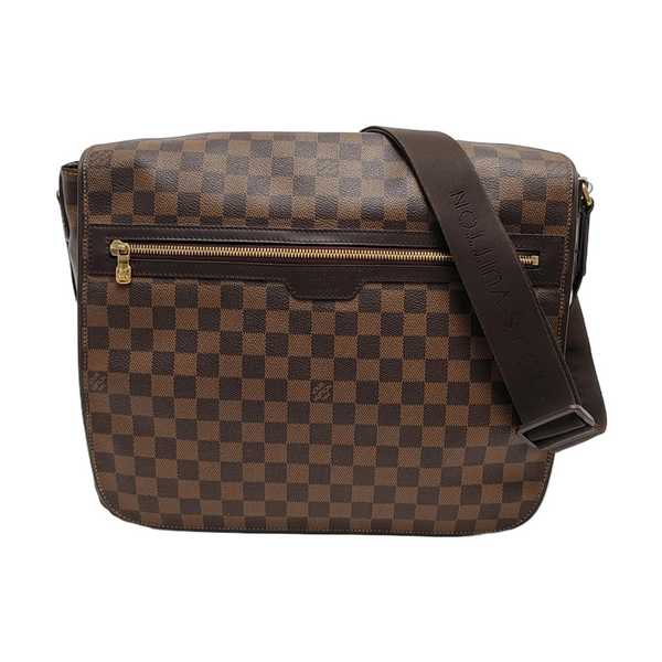 SPENCER Damier Ebene Coated Canvas Brown