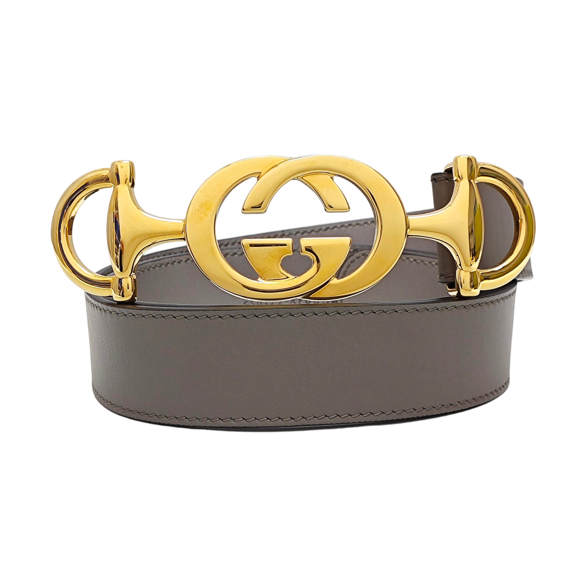 Leather Belt Gray