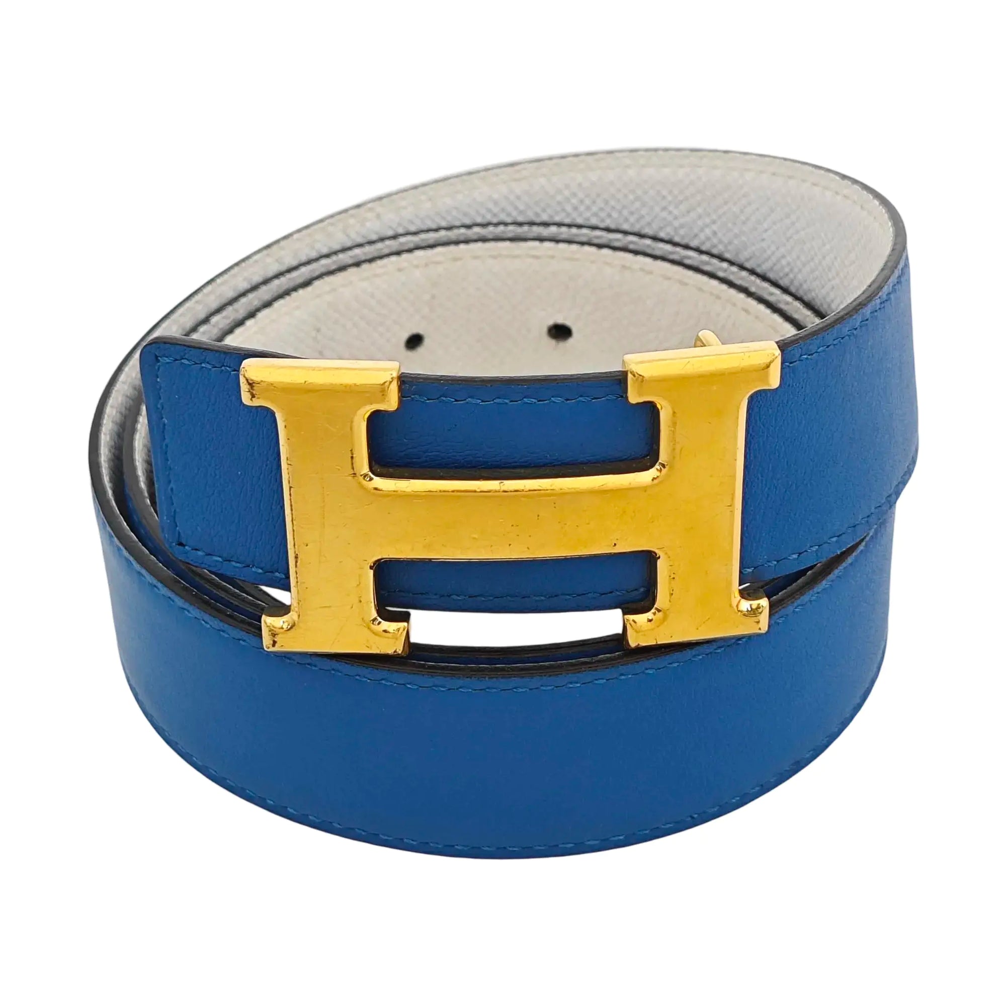 Leather Belt Blue