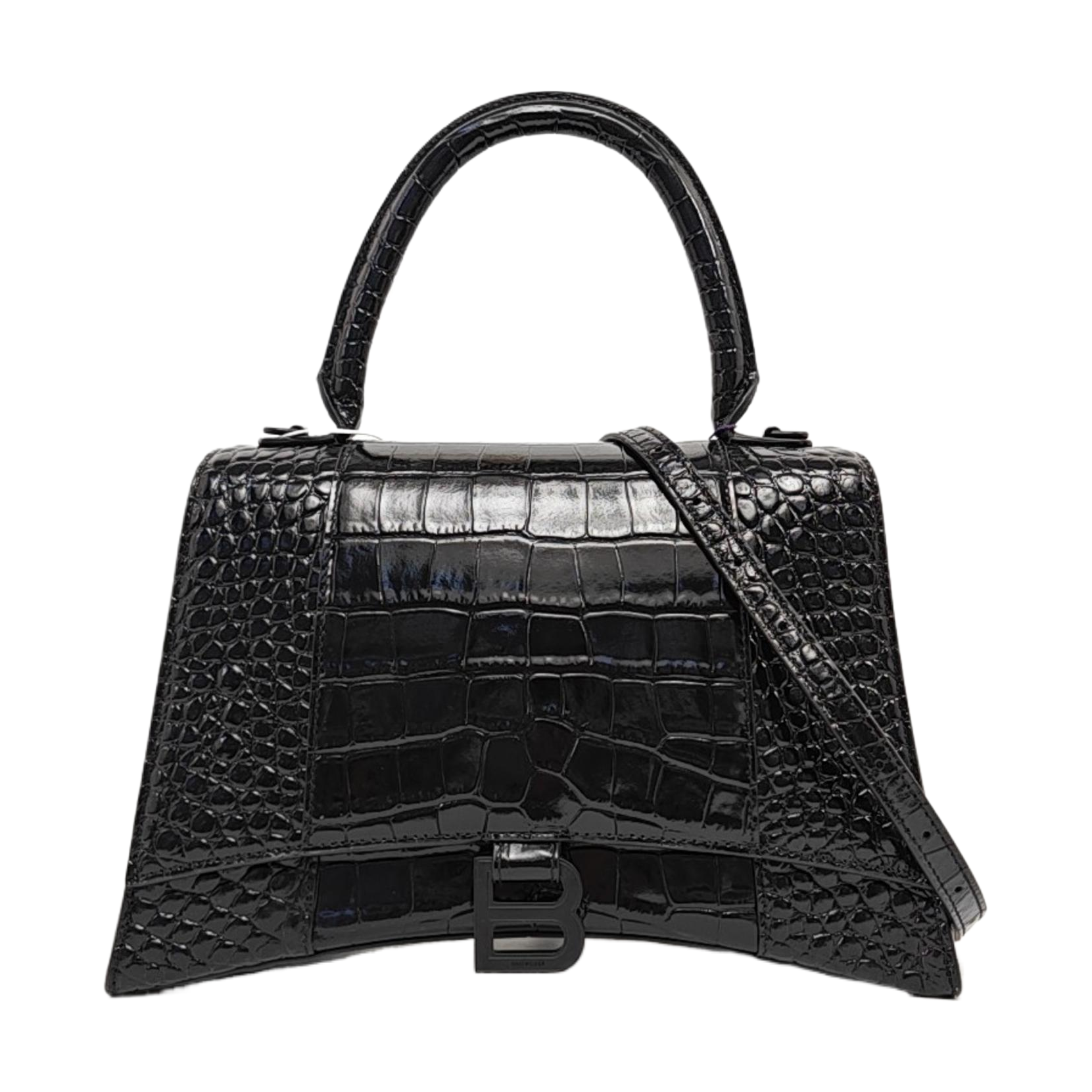 Hourglass Small Calfskin Black