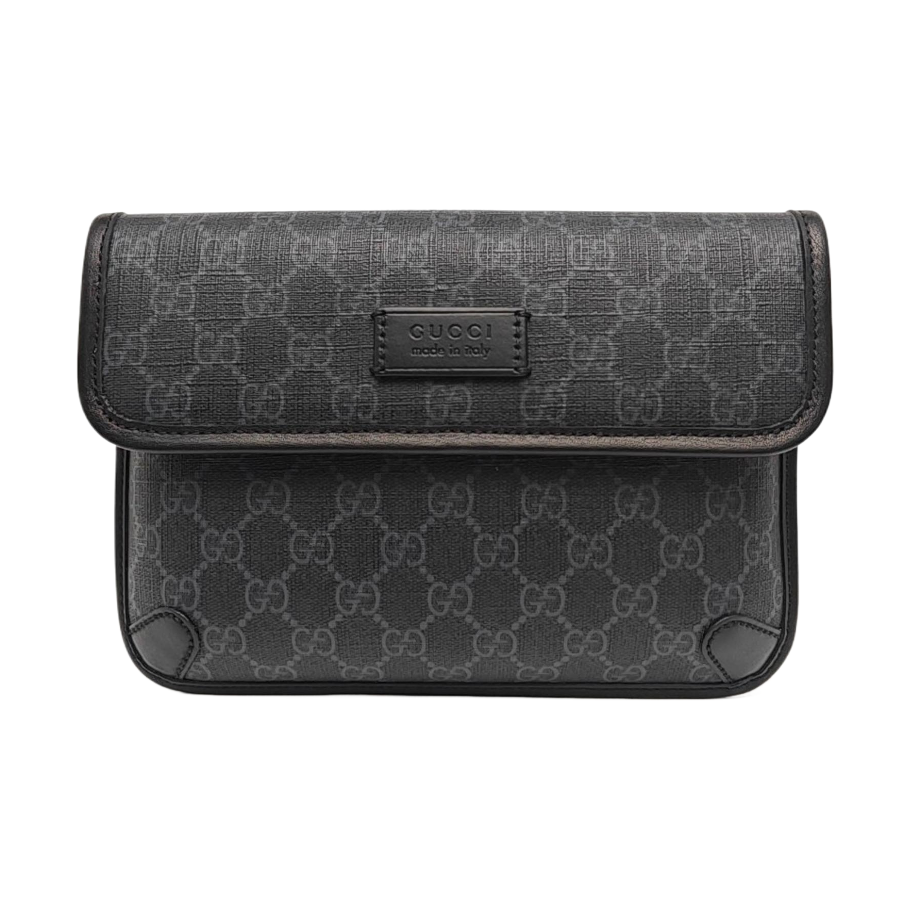 Neo Vintage Monogram Coated Canvas Black