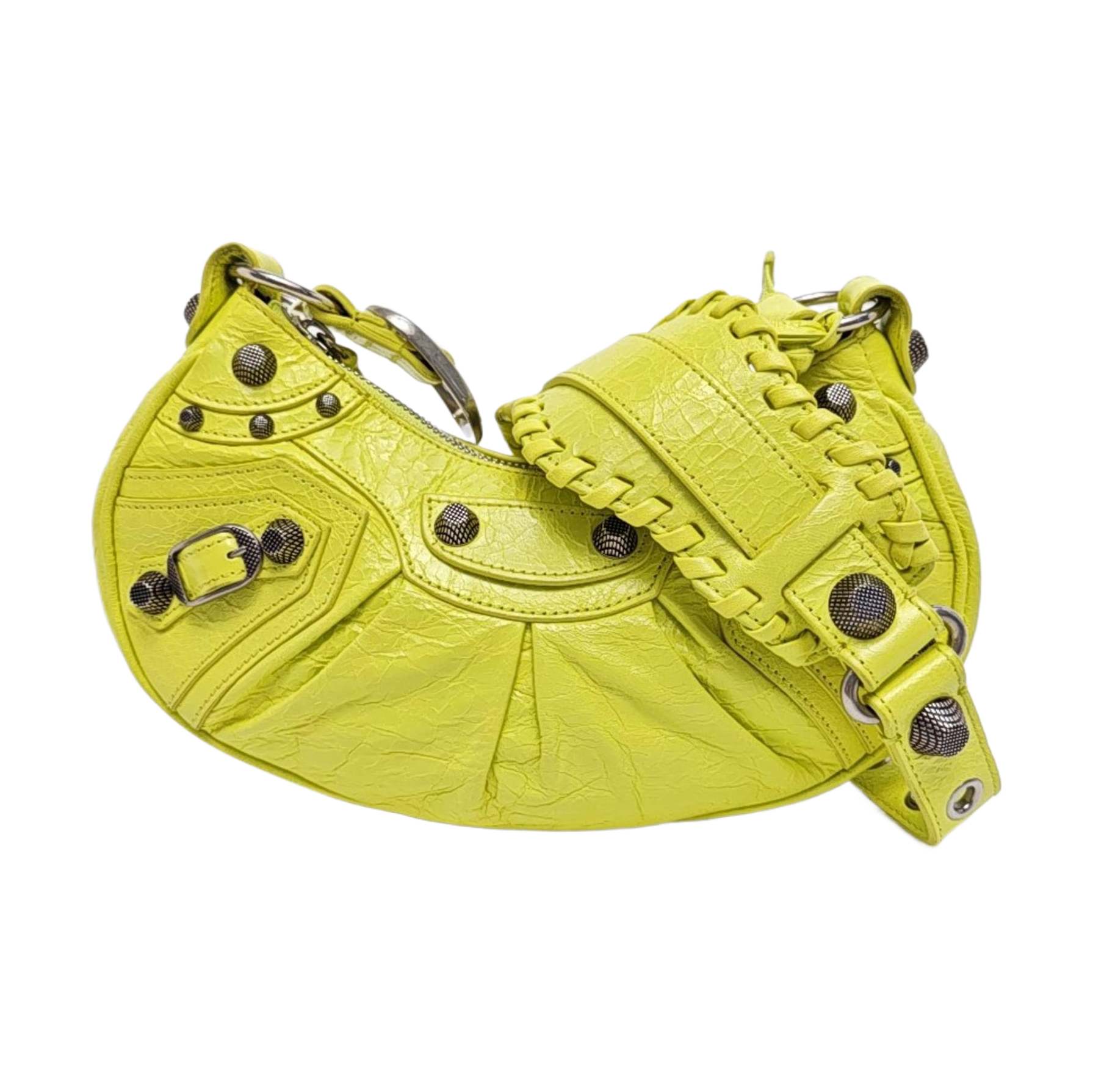 Le Cagole Mini Lambskin Yellow