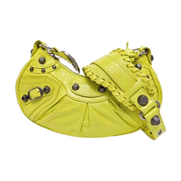 Le Cagole Mini Lambskin Yellow