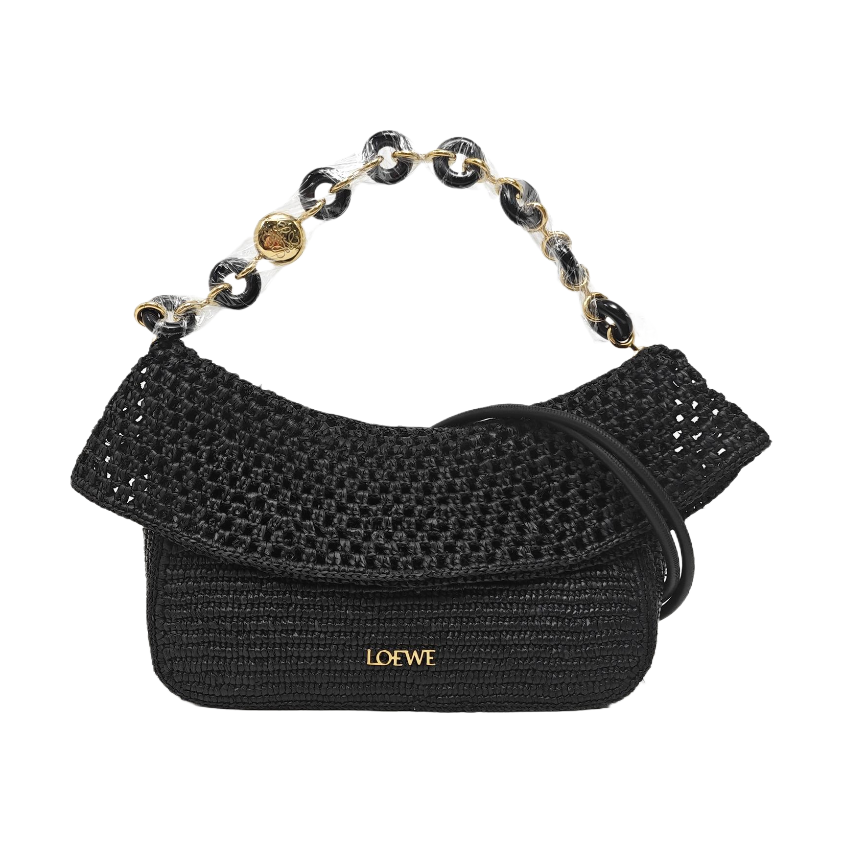 Ola Medium Straw Black